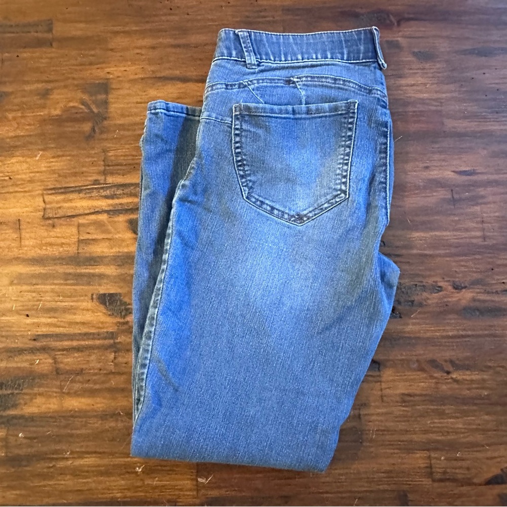 Democracy “Ab” solution Blue Denim Stretchy Skinny Jeans Size 10